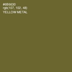 #6B6630 - Yellow Metal Color Image